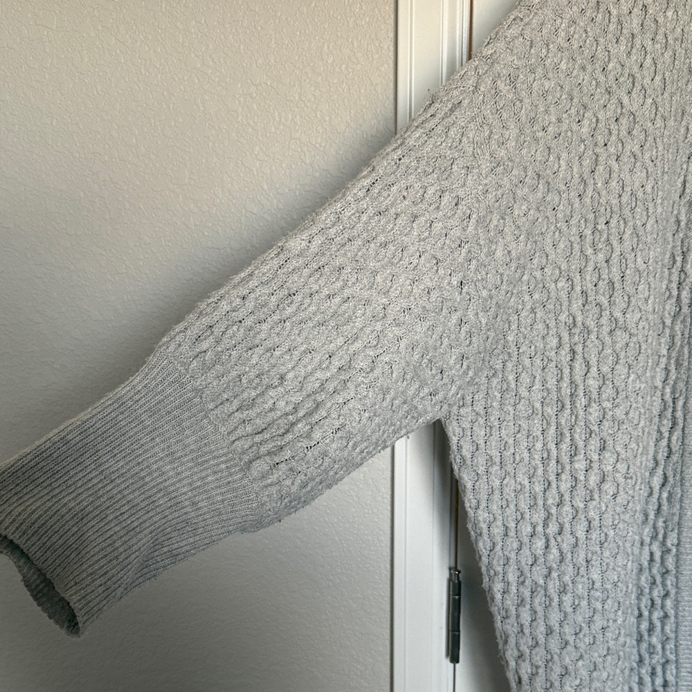Universal Thread Light Gray Knit Cardigan, 3X - Picture 3 of 9